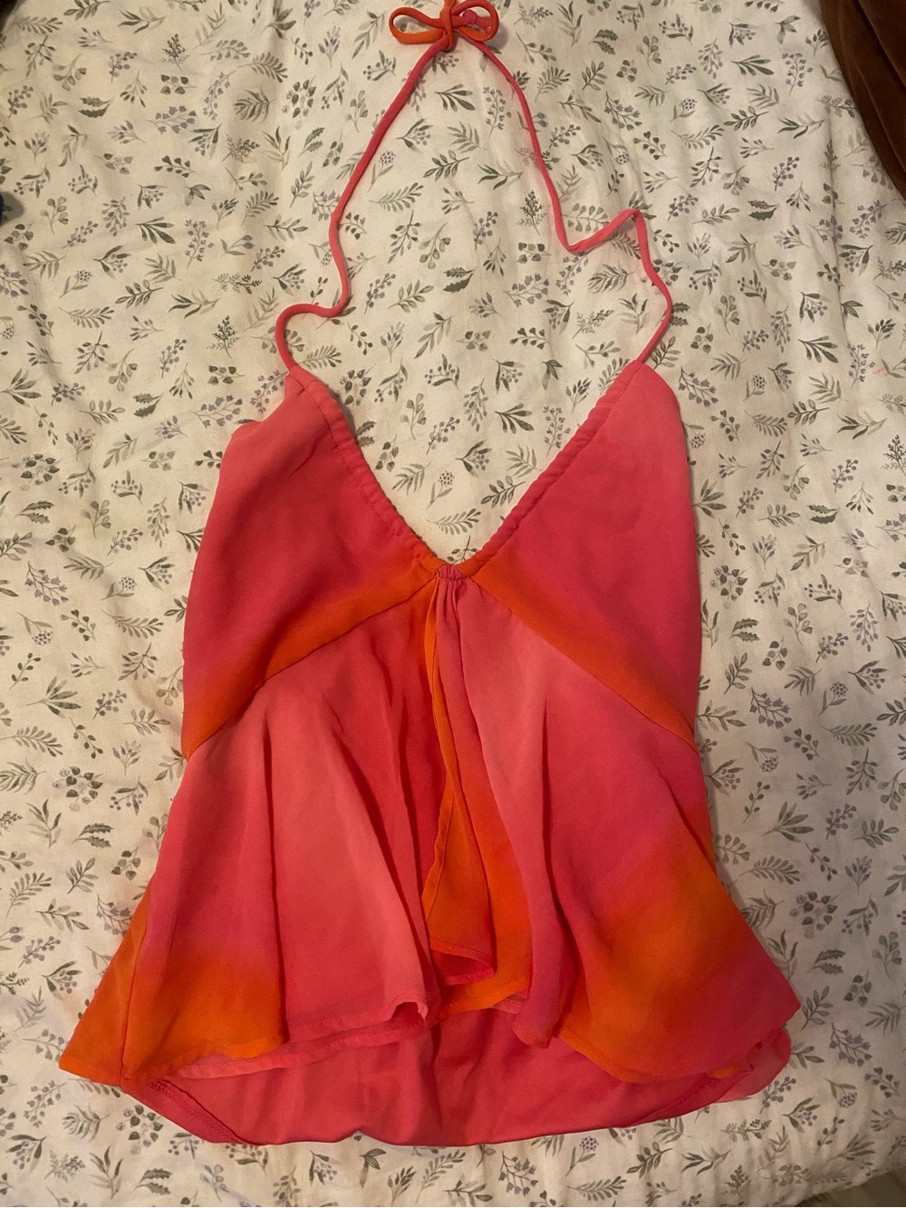 Wild Fable Pink and Orange Halter Camisole